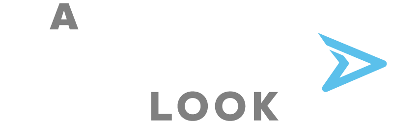 A Swift Look - logo, white